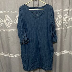 Talbots Chambray Dress 14P